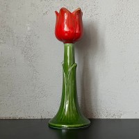 Tulipan ceramiczny  świecznik 