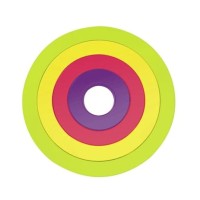 ZAK! DESIGNS Podstawki pod naczynia, okrągłe, kolorowe