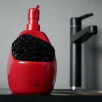 UMBRA Joey ceramiczny dozownik do płynu do mycia naczyń 740 ml,  czerwony