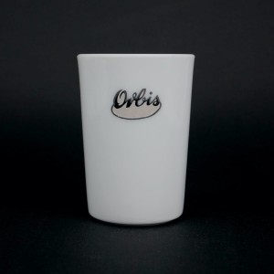 Szklanka Orbis z lat 70, z mlecznego szkła,  200 ml