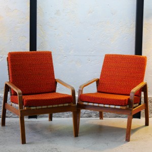 Fotel mid-century w stylu Alvaro Aalto