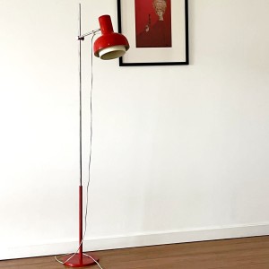 Lampa podłogowa proj. J. Hurka, Napako, Czechosłowacja lata 60/70