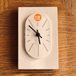 Ceramiczny zegar naścienny