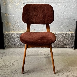Krzesło tapicerowane z lat 70, skandynawski dizajn