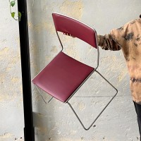 Minimalistyczne krzesło w stylu Bauhaus,  lata  70/80 