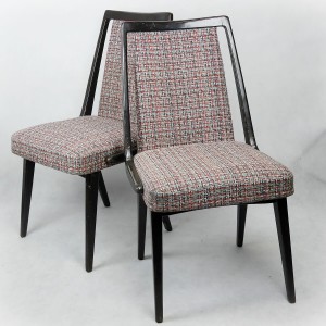 Komplet 2 krzeseł tapicerowanych