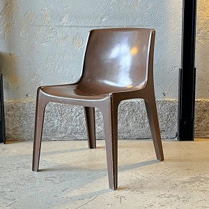 Solidne krzesło z duroplastu, Niemcy  lata 70  