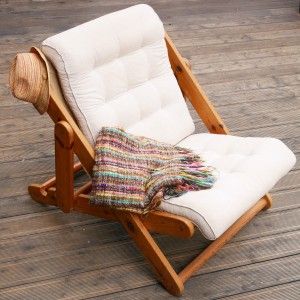 Fotel Kontiki Ikea lata 80  jasny