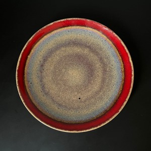 Ceramiczny szkliwiony talerzyk  vintage fi 18 cm 