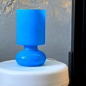 Błękitna lampka Lykta, IKEA lata 90.
