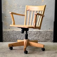 Sosnowe krzesło obrotowe Ikea lata 80/90