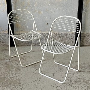 Składane krzesła Aland proj. N. Gammelgaard IKEA lata 80. 