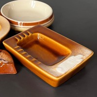 Prostokątka ceramiczna szkliwiona  popielniczka Ditmach Urbach 