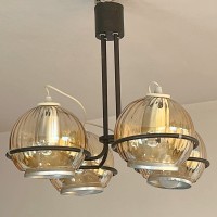 Polska lampa sufitowa w stylu space-age  