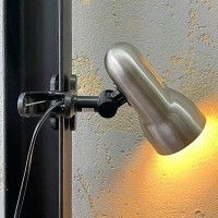 Srebrny reflektorek lampka z klipsem Argus Light