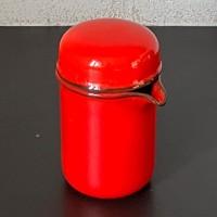 Czerwony  mlecznik z pokrywką vintage Thomas Scandic 150 ml    