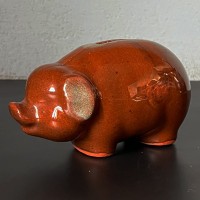 Świnka, ceramiczna figurka, skarbonka vintage  