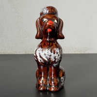 Pudel, ceramiczna figurka vintage   
