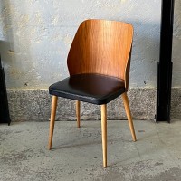 Krzesło z oparciem z  giętej sklejki