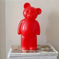 Lampka Miś  Czerwona  