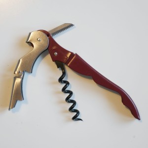 Otwieracz do wina trybuszon dwustopniowy bordowy