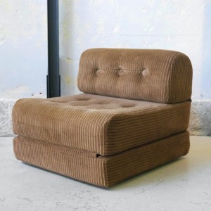 Fotel rozkładany, sofa jednoosobowa lata 70