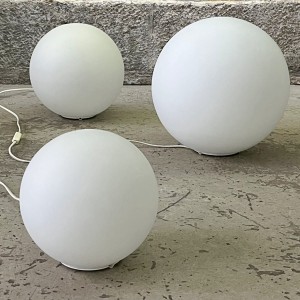 Lampy kule z białego szkła Wofi Leuchten 3 szt. 