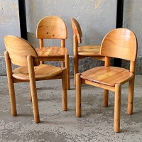 Krzesła sosnowe proj. Rainer Daumiller komplet 4 szt. 