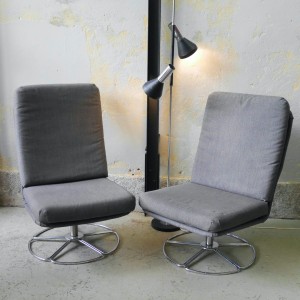 Fotel obrotowy vintage lata 70