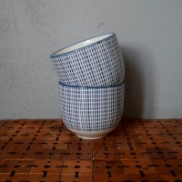 Filiżanka ceramiczna w drobne kreseczki 150 ml   